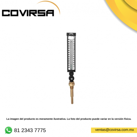 TIM104-6 TERMOMETRO PEDESTAL 9X6 ANGVAR 30-180 GRAD F 0-80c
