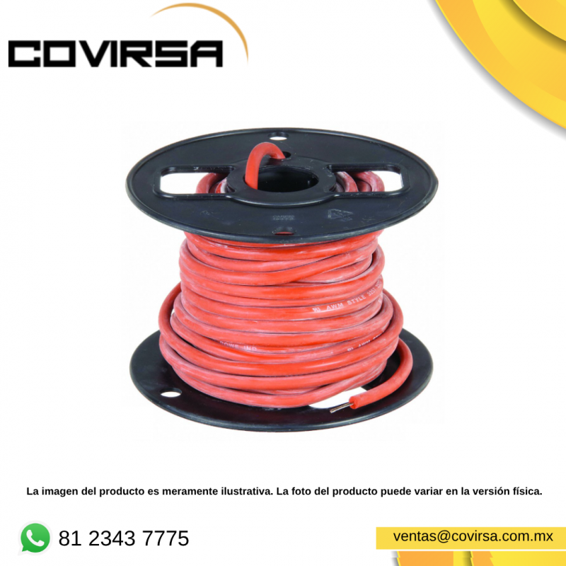 E63-100 CABLE ROJO DE IGNICION ROLLO C/30 MTS E63-100 CABLE ROJO DE IGNICION ROLLO C/30 MTS