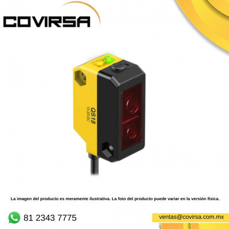 QS18VP6AF100 Sensor Fotoeléctrico Universal: Serie QS18