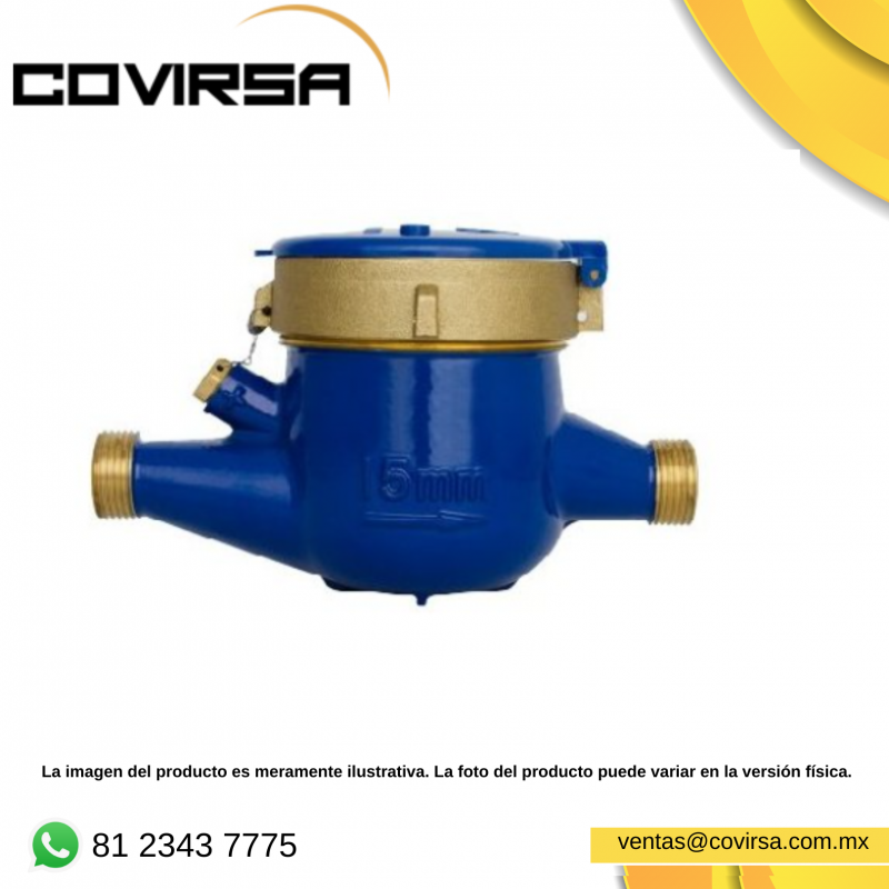 MX2 020 MEDIDOR PARA AGUA DE 3/4 IN ADCOM BRONCE