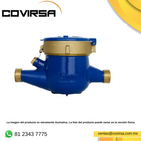 MX2 020 MEDIDOR PARA AGUA DE 3/4 IN ADCOM BRONCE