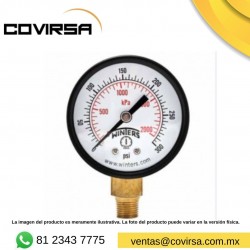 W25EECBI 0-7  PEM214 MANOMETRO CARAT 21/2X1/4 INF 0-7 PSI/kg 0-100 PSI SECO W